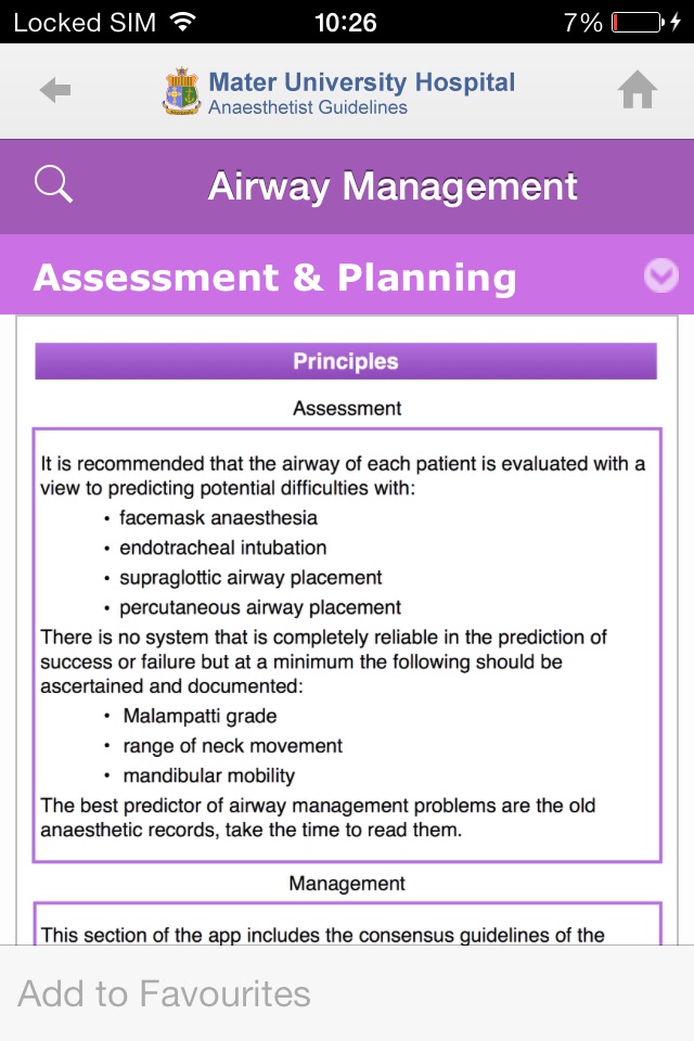 Mater Hospital Anaesthetist Guidelines screenshot 4