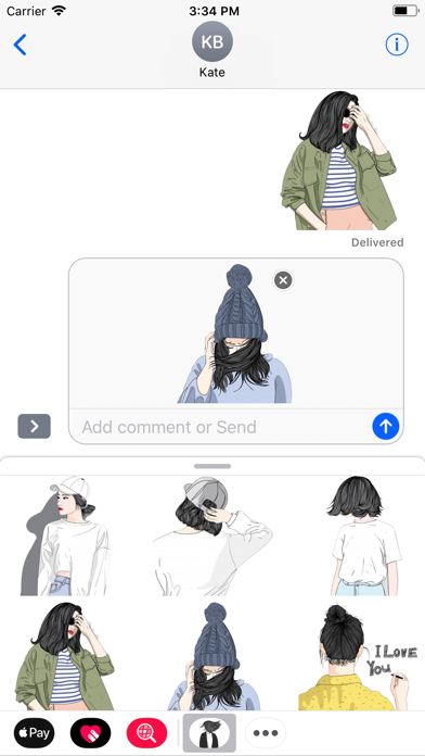 download 微風文青少女貼圖 apps 0