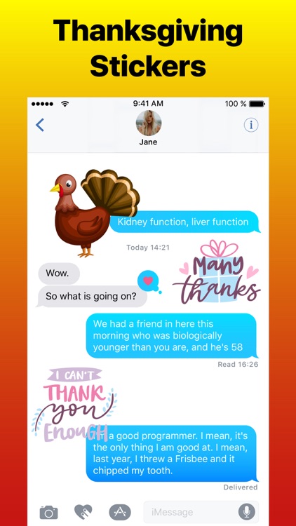 Happy Thanksgiving Sticker App