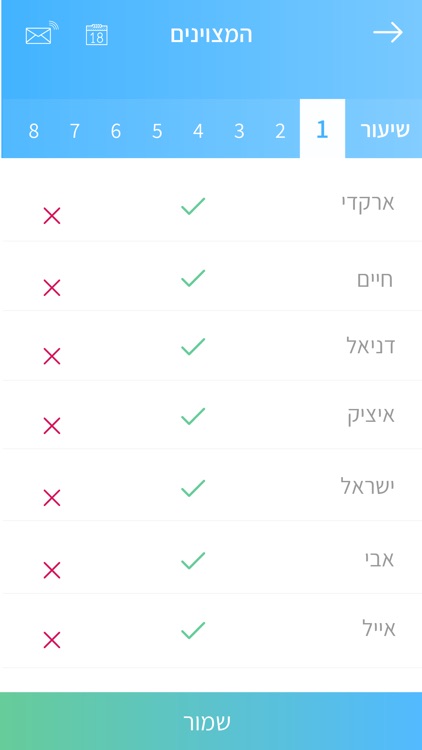 יומן כיתה דיגיטלי E-COUNT