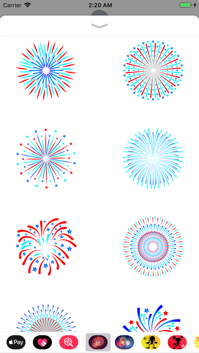 Animated Fireworks SMS GIF App screenshot 4