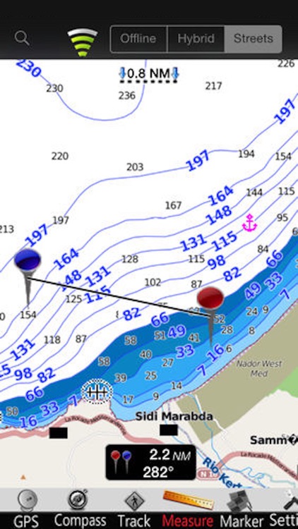 Melilla GPS Nautical Charts