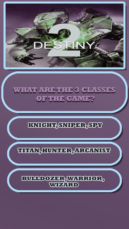 Quiz for Destiny 2