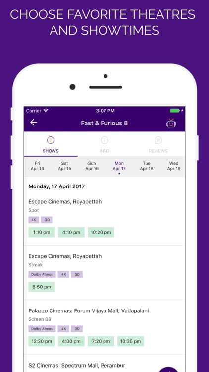 Justickets – Movie Tickets