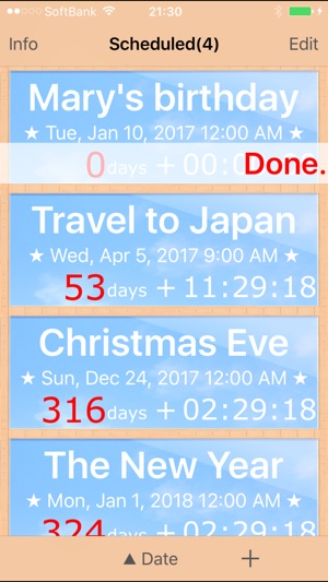 ScheduledList Countdown(圖1)-速報App