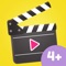 With our new App "Movie Maker For Kids" you can choose backgrounds, characters and music to shoot your very own movie