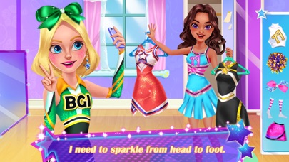 Cheerleader Glitter Salon screenshot 2