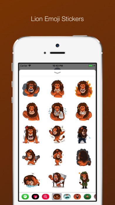 Lionmoji Emoji Stickers screenshot 2
