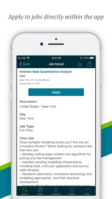 eFinancialCareers: Jobs & News screenshot 3