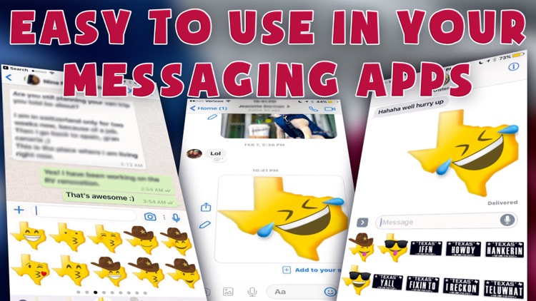 Texas Emoji - Texan Stickers