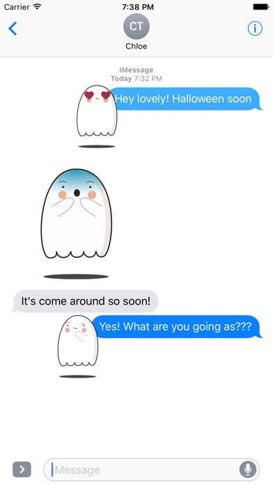 Cute Ghost Emojis screenshot 3