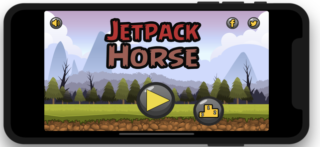 Jet Pack Horse Running