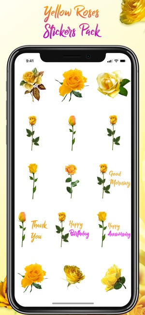 Yellow Rose Stickers(圖3)-速報App