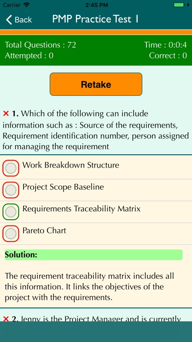 PMP and CAPM Practice tests screenshot 4