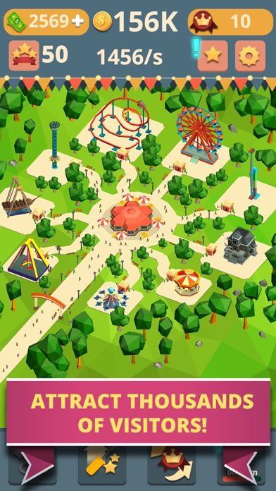 Theme Park Clicker: Idle Hero screenshot 4