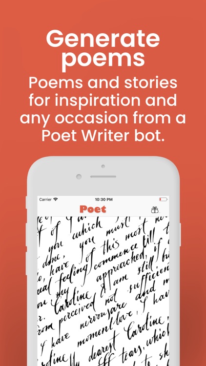 Poet & Writer Creative bot screenshot-0