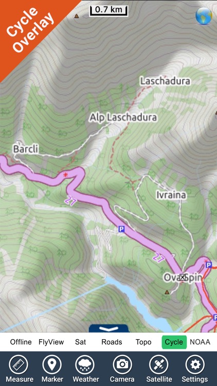 Schweizer National park - GPS Map Navigator