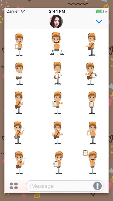 Messenger Boy:Animated Sticker screenshot 3