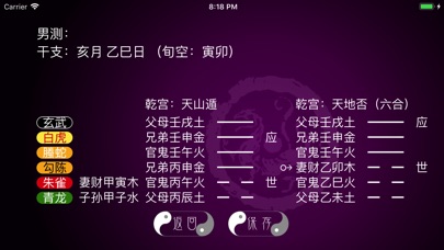 六爻排盘 screenshot 2