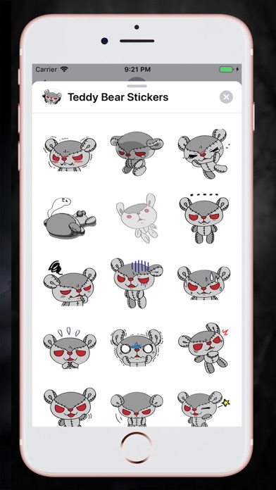 Devil Teddy Bear Stickers screenshot 3