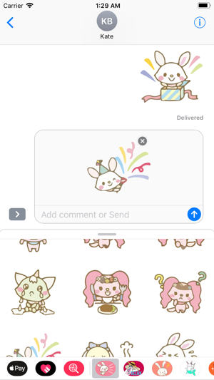 Bun Bun Emotes Sticker Pack IM(圖4)-速報App