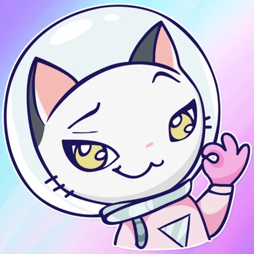 Astro Kitty! Stickers icon