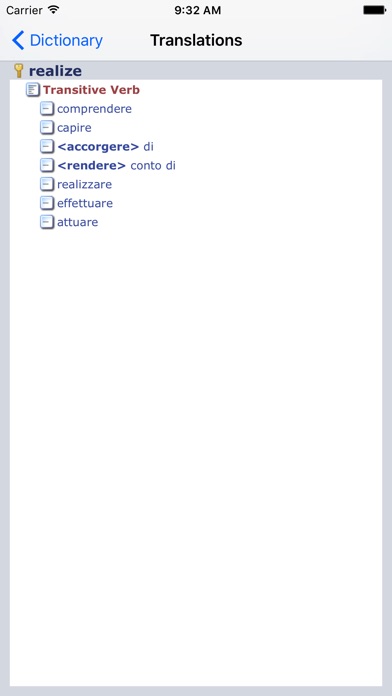 English/Italian Dictionary screenshot 2