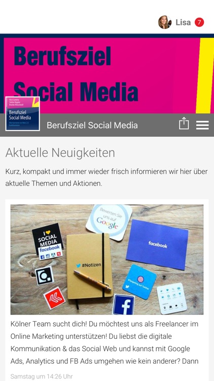 Berufsziel Social Media