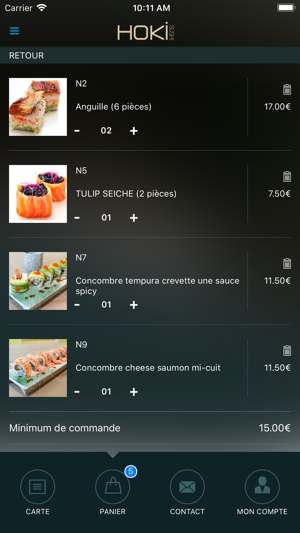 HOKI SUSHI Restaurant Japonais(圖5)-速報App