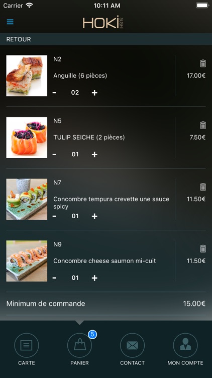 HOKI SUSHI Restaurant Japonais screenshot-4