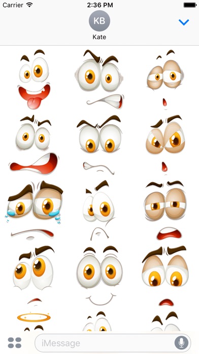 Face Emotion Stickers: Fun Cute Facial Expression screenshot 2