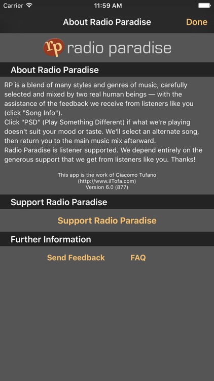 Radio Paradise Slideshow screenshot-3