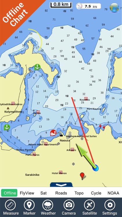 Cyclades charts GPS maps Navigator