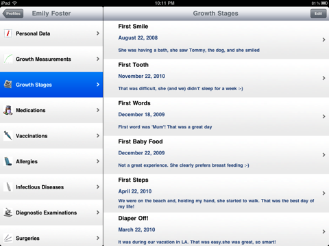 Child Medical History HD screenshot 3