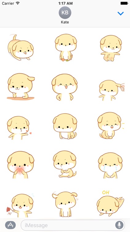 Charlie the Cute Dog Stickers