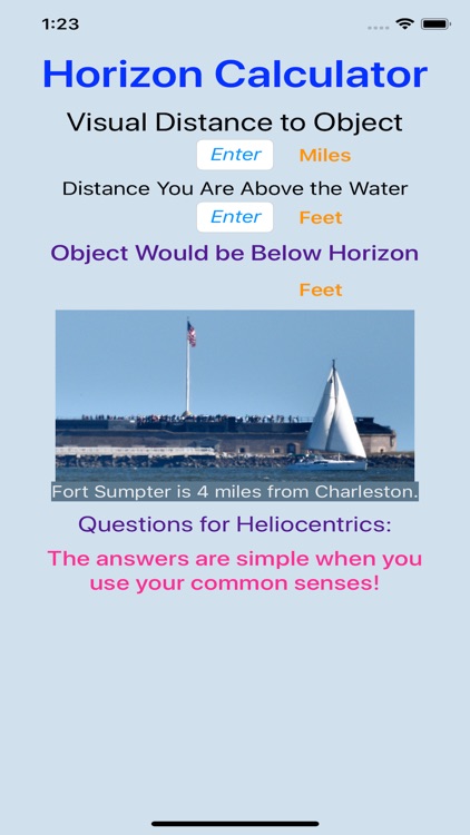 Horizon Calculator