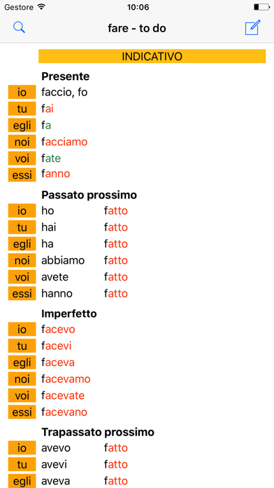 Verbi Italiani HD: Italian Verb Grammar (offline) screenshot 4