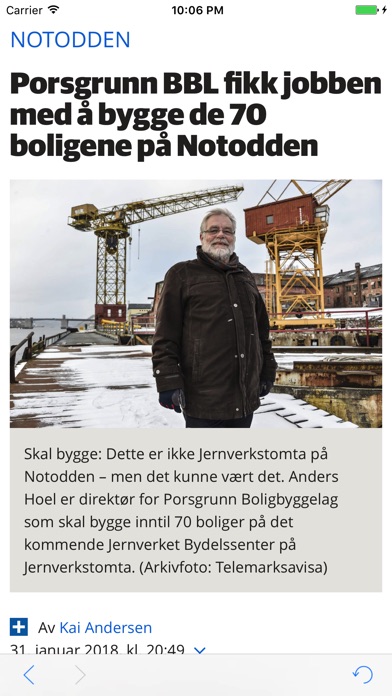 Porsgrunns Dagblad nyheter screenshot 2