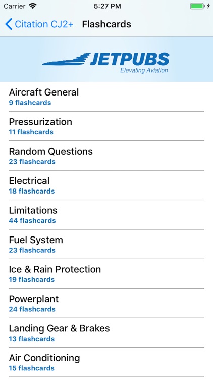 Citation CJ3 Study App