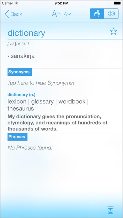 Dictionary Finnish En... screenshot1