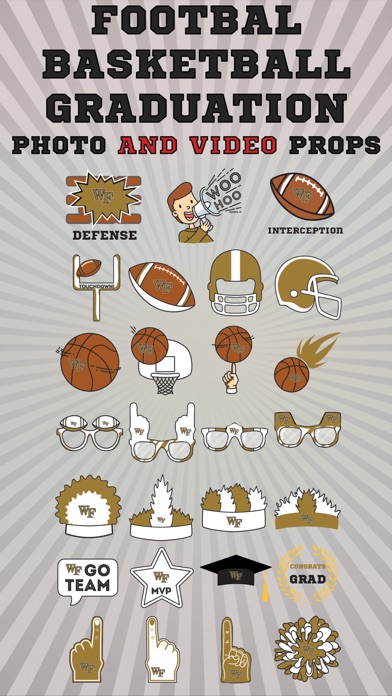 Wake Forest Demon Deacons Animated Selfie Stickers screenshot 3