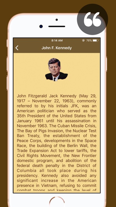 John F. Kennedy Quotes | Bio screenshot 2