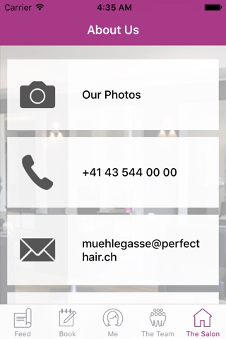 PerfectHair.ch Salons screenshot 3