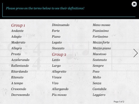 Music Terms Memory Cards screenshot 4
