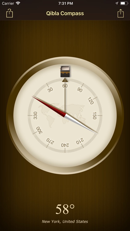 Qibla Compass (Kaaba Locator)