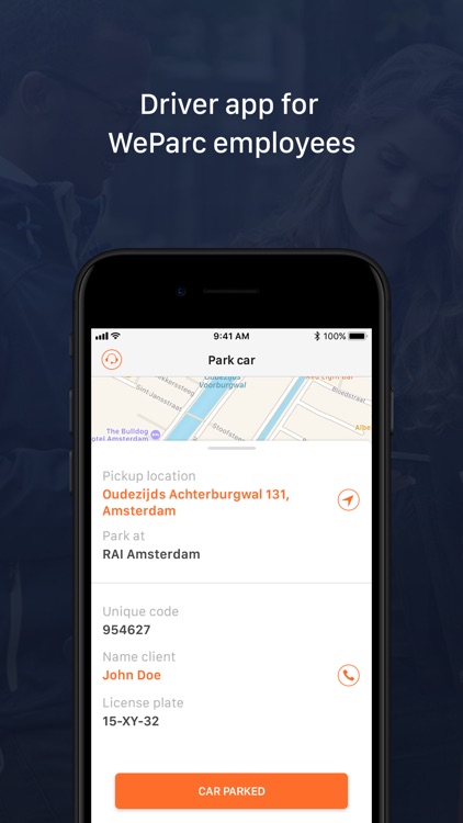 Valet Driver app