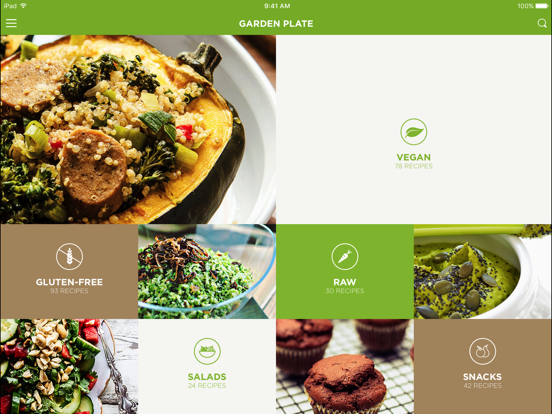 Garden Plate - healthy vegetarian & gluten free diet recipes screenshot