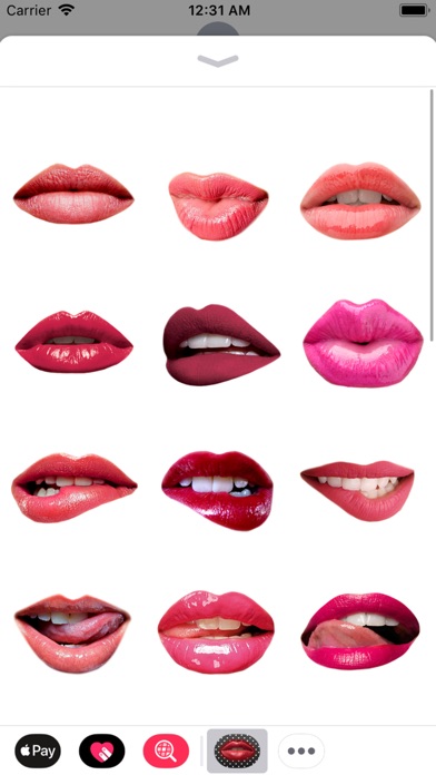 Hot Flirty Lips Stickers screenshot 2