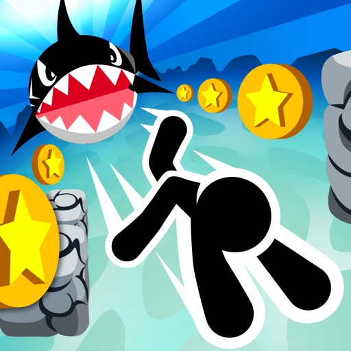 Swimming Coins Icon