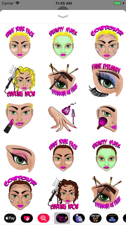 Glam Me Up Sticker Pack